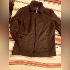 Nautica men size M Faux Suede Jacket